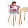 BRIGHT STARS Rehausseur de chaise, Rose, pliable, nomade, de voyage, L
