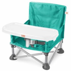 BRIGHT STARS Rehausseur de chaise fille, Vert, pliable, nomade, de voy