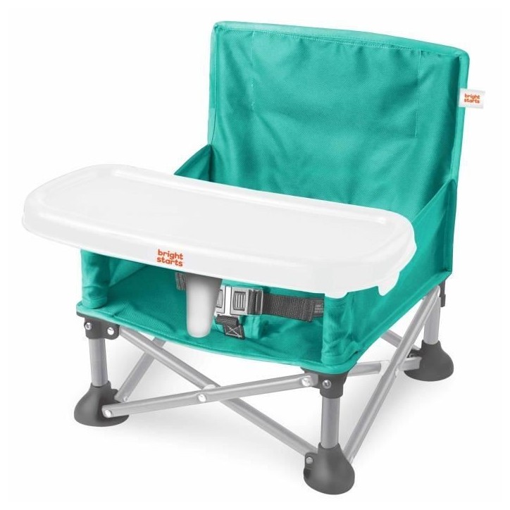 BRIGHT STARS Rehausseur de chaise fille, Vert, pliable, nomade, de voyage, Léger et facile a nettoyer, Sac de transport inclus BRIGHT STARS Rehausseur de chaise fille, Vert, pliable, nomade, de voyage, Léger et facile a nettoyer, Sac de transport inclus