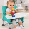 BRIGHT STARS Rehausseur de chaise fille, Vert, pliable, nomade, de voy