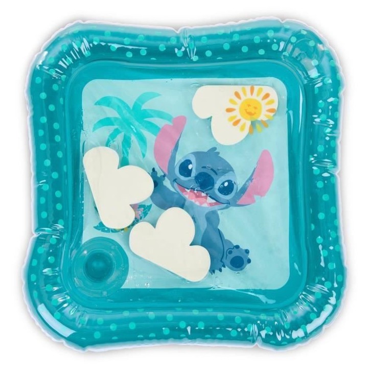 DISNEY BABY - STITCH - Tapis d'eau pour bébé, jeu sensoriel et d'éveil?, gonflable, facile a nettoyer, pliable, des la naissa DISNEY BABY - STITCH - Tapis d'eau pour bébé, jeu sensoriel et d'éveil?, gonflable, facile a nettoyer, pliable, des la naissa
