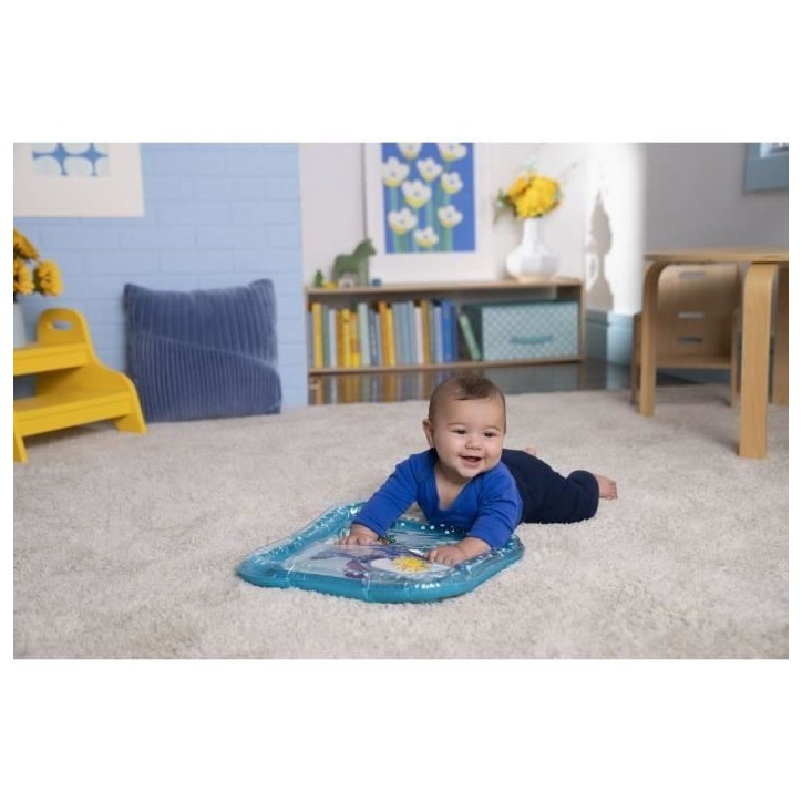 DISNEY BABY - STITCH - Tapis d'eau pour bébé, jeu sensoriel et d'éveil?, gonflable, facile a nettoyer, pliable, des la naissa DISNEY BABY - STITCH - Tapis d'eau pour bébé, jeu sensoriel et d'éveil?, gonflable, facile a nettoyer, pliable, des la naissa