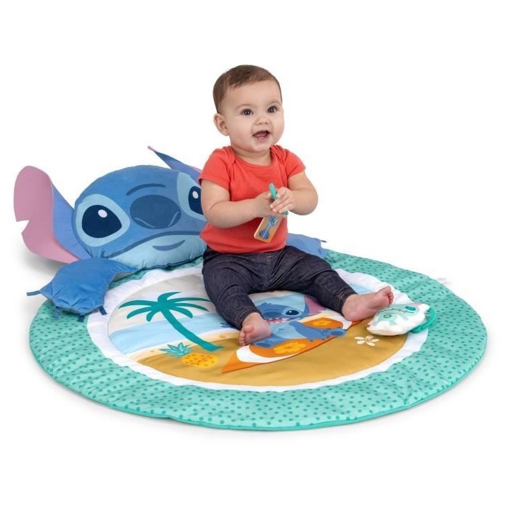 DISNEY BABY - STITCH - Tapis de sol éveil bébé, évolutif, arche avec jouets sensoriels, peluche, miroir, coussin Stitch, hoc DISNEY BABY - STITCH - Tapis de sol éveil bébé, évolutif, arche avec jouets sensoriels, peluche, miroir, coussin Stitch, hoc