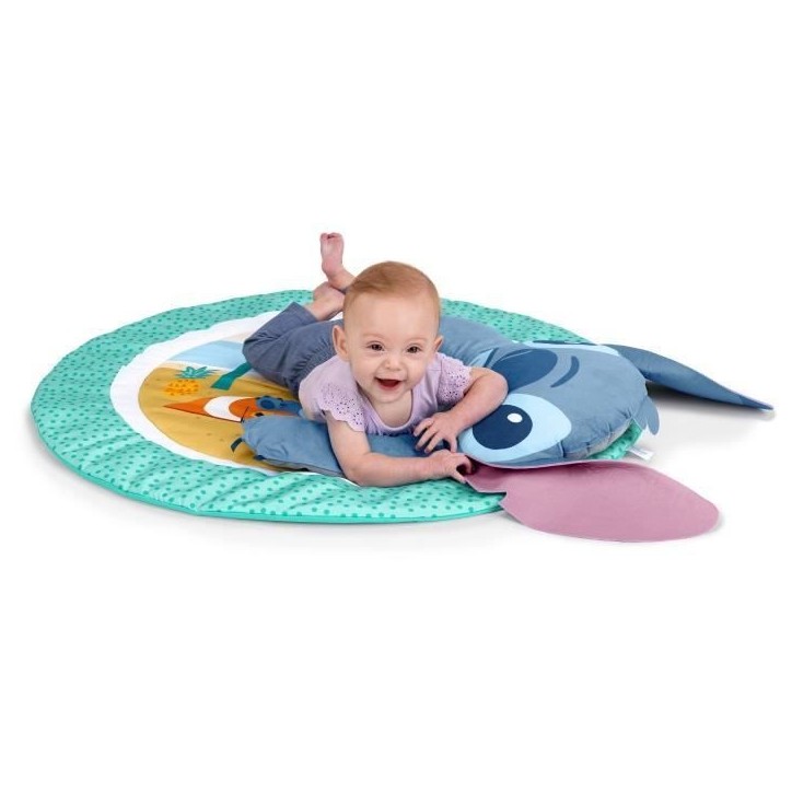 DISNEY BABY - STITCH - Tapis de sol éveil bébé, évolutif, arche avec jouets sensoriels, peluche, miroir, coussin Stitch, hoc DISNEY BABY - STITCH - Tapis de sol éveil bébé, évolutif, arche avec jouets sensoriels, peluche, miroir, coussin Stitch, hoc