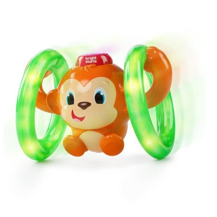 Bright Starts Jouet d'activité Roll & Glow Monkey K52181 Bright Starts Jouet d'activité Roll & Glow Monkey K52181