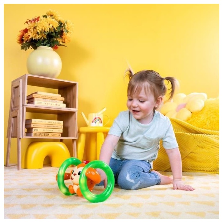 Bright Starts Jouet d'activité Roll & Glow Monkey K52181 Bright Starts Jouet d'activité Roll & Glow Monkey K52181