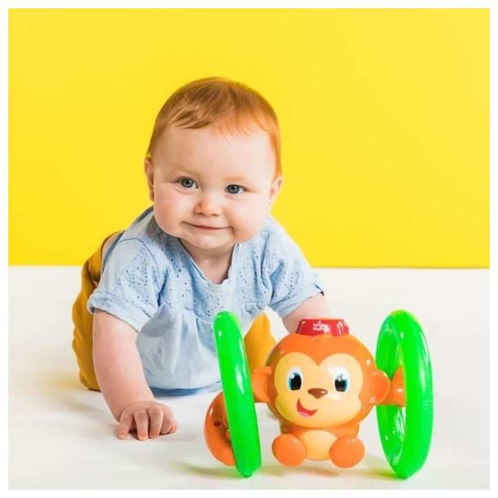 Bright Starts Jouet d'activité Roll & Glow Monkey K52181 Bright Starts Jouet d'activité Roll & Glow Monkey K52181
