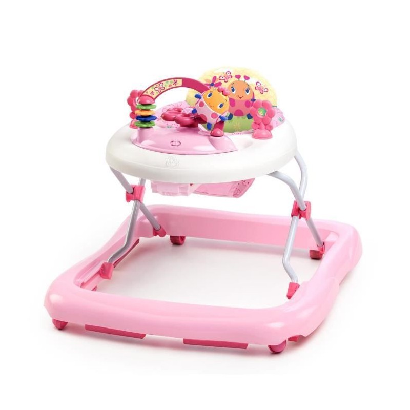 BRIGHT STARTS Trotteur pour bébé fille évolutif et pliable 2-en-1 -