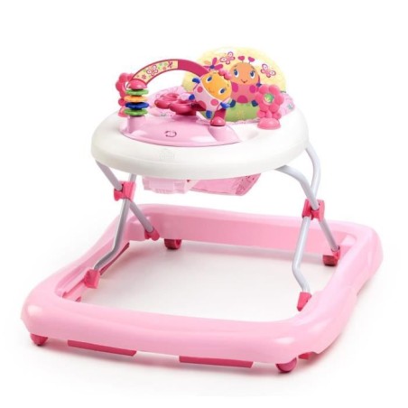 BRIGHT STARTS Trotteur pour bébé fille évolutif et pliable 2-en-1 -