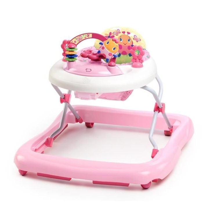 BRIGHT STARTS Trotteur pour bébé fille évolutif et pliable 2-en-1 - Jardin Rose - Cadeau Noel bébé, Musique, Hauteur Régla BRIGHT STARTS Trotteur pour bébé fille évolutif et pliable 2-en-1 - Jardin Rose - Cadeau Noel bébé, Musique, Hauteur Régla