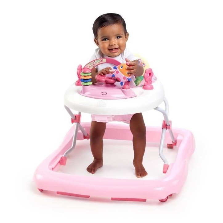 BRIGHT STARTS Trotteur pour bébé fille évolutif et pliable 2-en-1 - Jardin Rose - Cadeau Noel bébé, Musique, Hauteur Régla BRIGHT STARTS Trotteur pour bébé fille évolutif et pliable 2-en-1 - Jardin Rose - Cadeau Noel bébé, Musique, Hauteur Régla
