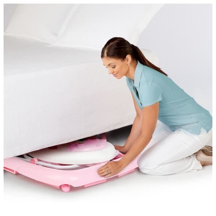 BRIGHT STARTS Trotteur pour bébé fille évolutif et pliable 2-en-1 - Jardin Rose - Cadeau Noel bébé, Musique, Hauteur Régla BRIGHT STARTS Trotteur pour bébé fille évolutif et pliable 2-en-1 - Jardin Rose - Cadeau Noel bébé, Musique, Hauteur Régla