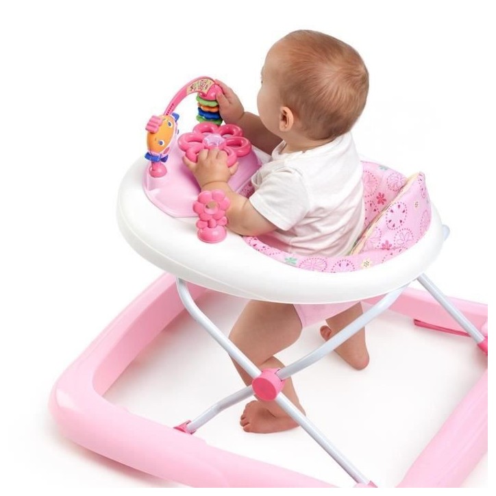 BRIGHT STARTS Trotteur pour bébé fille évolutif et pliable 2-en-1 - Jardin Rose - Cadeau Noel bébé, Musique, Hauteur Régla BRIGHT STARTS Trotteur pour bébé fille évolutif et pliable 2-en-1 - Jardin Rose - Cadeau Noel bébé, Musique, Hauteur Régla