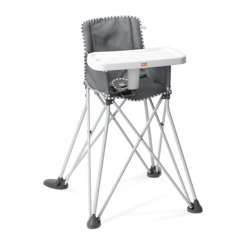 BRIGHT STARS Pop N Dine- Chaise haute pour repas bébé, pliable, noma