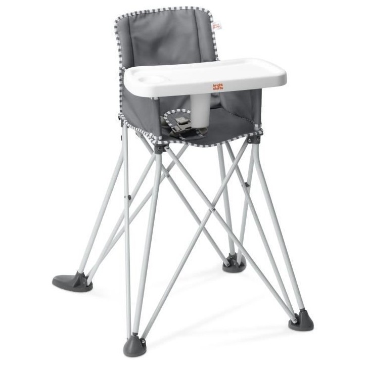 BRIGHT STARS Pop N Dine- Chaise haute pour repas bébé, pliable, nomade, de voyage, Léger, facile a nettoyer, Sac de transport BRIGHT STARS Pop N Dine- Chaise haute pour repas bébé, pliable, nomade, de voyage, Léger, facile a nettoyer, Sac de transport