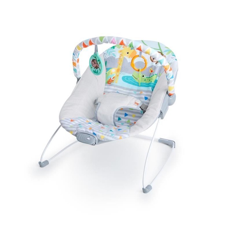 BRIGHT STARS Transat pour bébé - Safari - Arche avec jouets d'éveil BRIGHT STARS Transat pour bébé - Safari - Arche avec jouets d'éveil