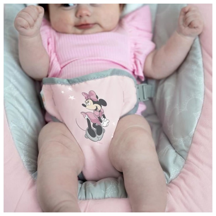 DISNEY BABY -MINNIE-Transat bébé arche avec jouets d'éveil Disney amovible, 8 Mélodies, Vibrations calmantes, Cale tete évo DISNEY BABY -MINNIE-Transat bébé arche avec jouets d'éveil Disney amovible, 8 Mélodies, Vibrations calmantes, Cale tete évo