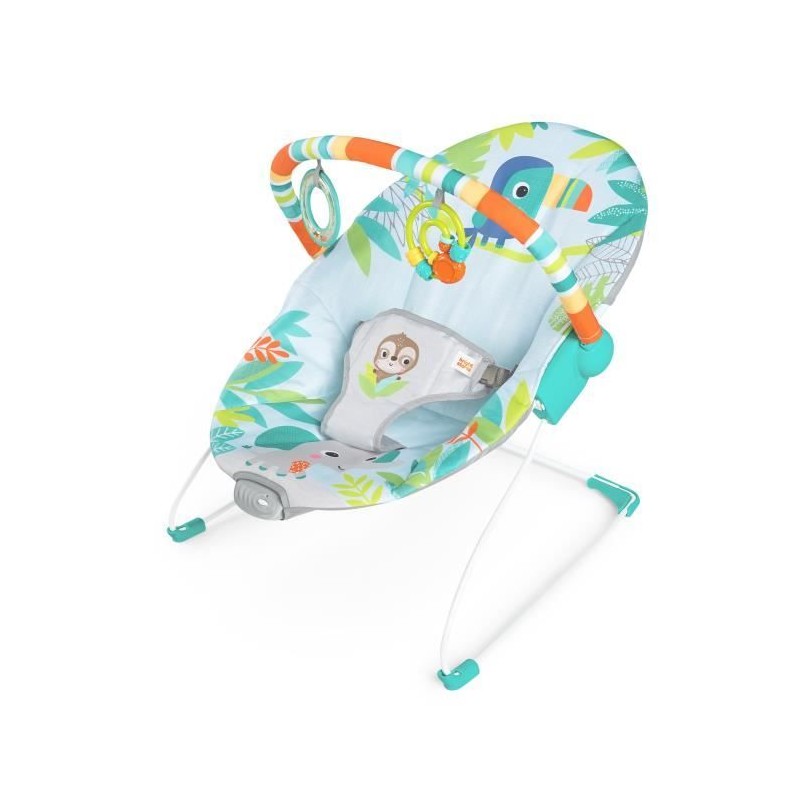 BRIGHT STARTS Transat pour bébé Toucan, Vibrations apaisantes, Arche BRIGHT STARTS Transat pour bébé Toucan, Vibrations apaisantes, Arche