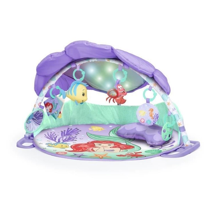 DISNEY BABY -PETITE SIRENE- Tapis d'éveil bébé évolutif Arche, jouets sensoriels et musicaux, guirlande lumineuse, Cadeau No DISNEY BABY -PETITE SIRENE- Tapis d'éveil bébé évolutif Arche, jouets sensoriels et musicaux, guirlande lumineuse, Cadeau No
