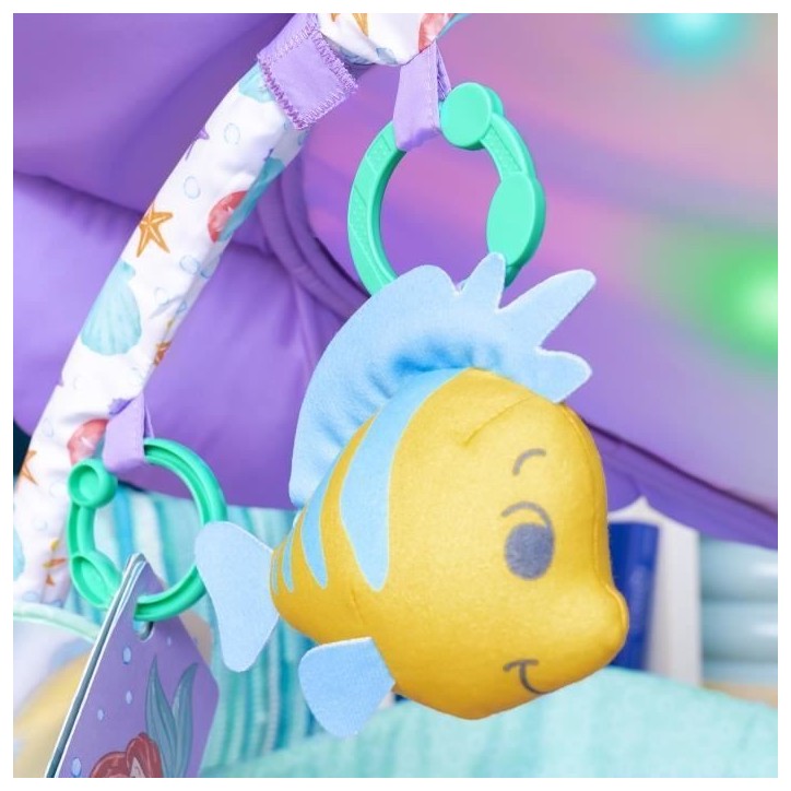 DISNEY BABY -PETITE SIRENE- Tapis d'éveil bébé évolutif Arche, jouets sensoriels et musicaux, guirlande lumineuse, Cadeau No DISNEY BABY -PETITE SIRENE- Tapis d'éveil bébé évolutif Arche, jouets sensoriels et musicaux, guirlande lumineuse, Cadeau No