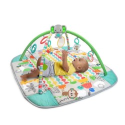 BRIGHT STARTS Tapis d'éveil bébé, parc a balles, Tropical, 5 modes