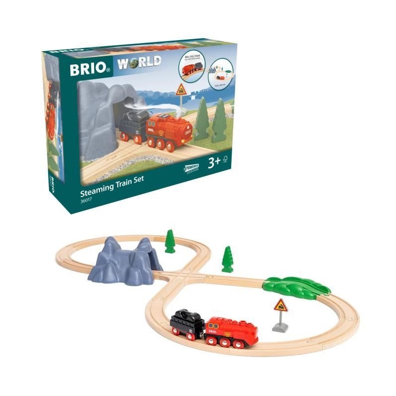 Circuit Locomotive a piles a vapeur - BRIO World - 36017 - Circuit en Circuit Locomotive a piles a vapeur - BRIO World - 36017 - Circuit en