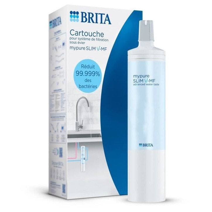 Systeme filtration a eau BRITA - MyPure Slim - Cartouche de rechange - Jusqu'a 1 an d'eau filtrée Systeme filtration a eau BRITA - MyPure Slim - Cartouche de rechange - Jusqu'a 1 an d'eau filtrée