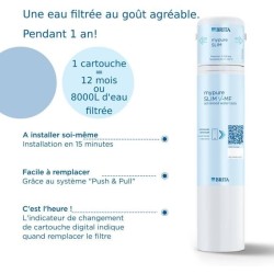 Systeme filtration a eau BRITA - MyPure Slim - Cartouche de rechange -