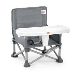 BRIGHT STARTS Rehausseur de chaise pliable, PoP N Sit, nomade, de voya