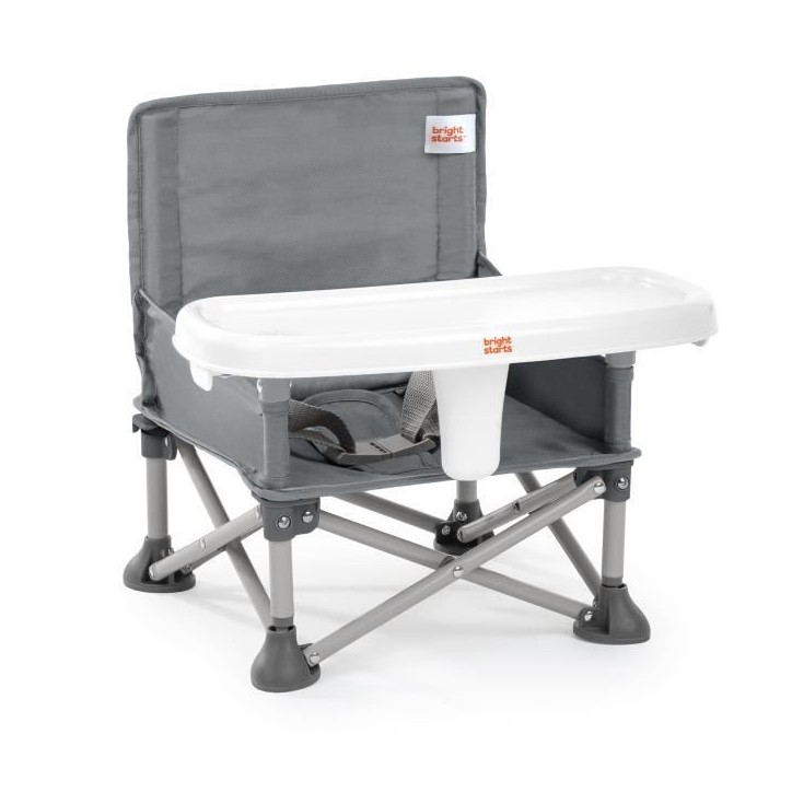 BRIGHT STARTS Rehausseur de chaise pliable, PoP N Sit, nomade, de voyage, Léger et facile a nettoyer, Sac de transport inclus BRIGHT STARTS Rehausseur de chaise pliable, PoP N Sit, nomade, de voyage, Léger et facile a nettoyer, Sac de transport inclus
