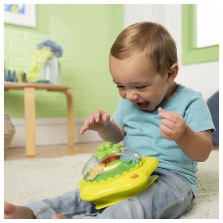 BRIGHT STARTS Trotteur bébé évolutif et pliable 2-en-1 - Wanderlights - Jouet d'éveil amovible, Musique, Hauteur Réglable