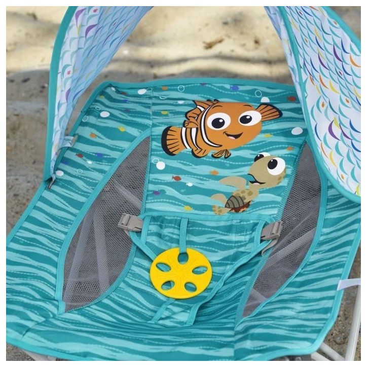 DISNEY BABY- NEMO- Transat bébé pliable Pop 'N Chill, pare soleil SPF +50 et sac de transport inclus DISNEY BABY- NEMO- Transat bébé pliable Pop 'N Chill, pare soleil SPF +50 et sac de transport inclus