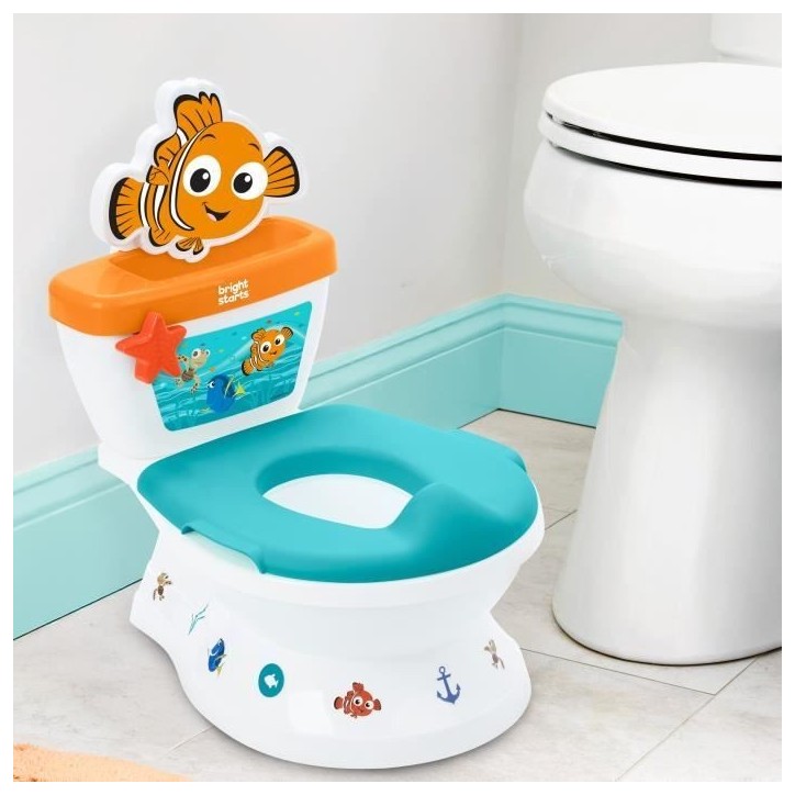 DISNEY BABY - NEMO- Mini toilette avec réducteur de lunette de toilette inclus, 2 en 1, MySize, Pot amovible facile a nettoyer DISNEY BABY - NEMO- Mini toilette avec réducteur de lunette de toilette inclus, 2 en 1, MySize, Pot amovible facile a nettoyer
