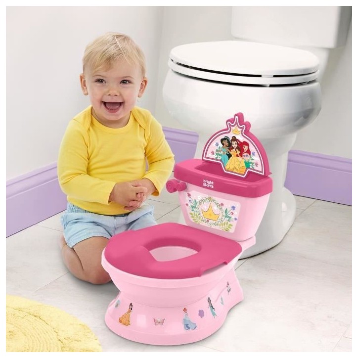 DISNEY BABY - PRINCESSES- Mini toilette avec réducteur de lunette de toilette inclus, 2 en 1, MySize, Pot amovible facile a net DISNEY BABY - PRINCESSES- Mini toilette avec réducteur de lunette de toilette inclus, 2 en 1, MySize, Pot amovible facile a net