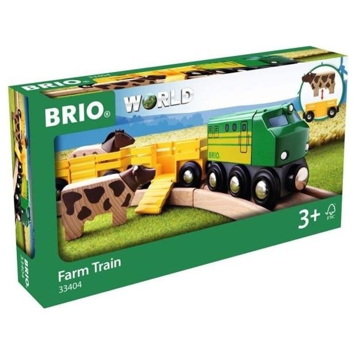 Train des Animaux de la Ferme - BRIO - Circuit en bois - Ravensburger - Mixte des 3 ans Train des Animaux de la Ferme - BRIO - Circuit en bois - Ravensburger - Mixte des 3 ans