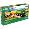 Train des Animaux de la Ferme - BRIO - Circuit en bois - Ravensburger