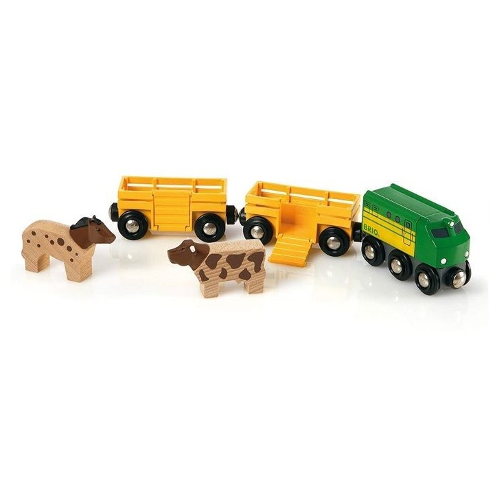 Train des Animaux de la Ferme - BRIO - Circuit en bois - Ravensburger - Mixte des 3 ans Train des Animaux de la Ferme - BRIO - Circuit en bois - Ravensburger - Mixte des 3 ans