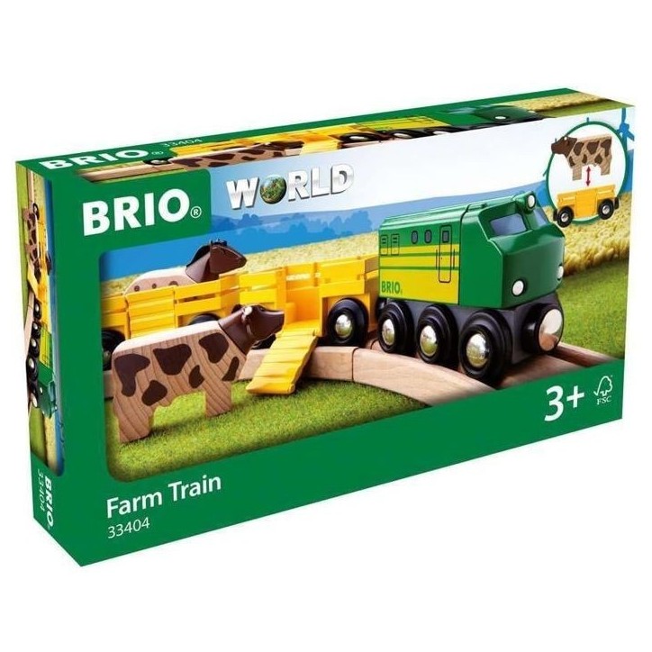 Train des Animaux de la Ferme - BRIO - Circuit en bois - Ravensburger - Mixte des 3 ans Train des Animaux de la Ferme - BRIO - Circuit en bois - Ravensburger - Mixte des 3 ans