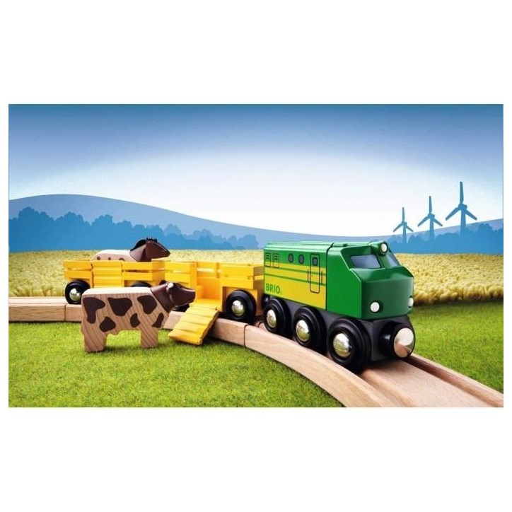 Train des Animaux de la Ferme - BRIO - Circuit en bois - Ravensburger - Mixte des 3 ans Train des Animaux de la Ferme - BRIO - Circuit en bois - Ravensburger - Mixte des 3 ans