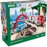 Brio World Circuit Plateforme Voyageurs - Coffret complet 42 pieces -