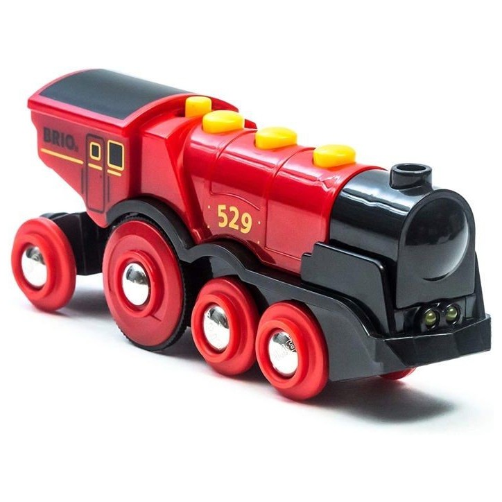 Locomotive Rouge Puissante a piles BRIO - Circuit de train en bois - Ravensburger - Des 3 ans - 33592 Locomotive Rouge Puissante a piles BRIO - Circuit de train en bois - Ravensburger - Des 3 ans - 33592