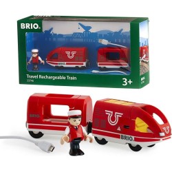 Train de Voyageur Rechargeable BRIO - Circuit de train en bois - Raven