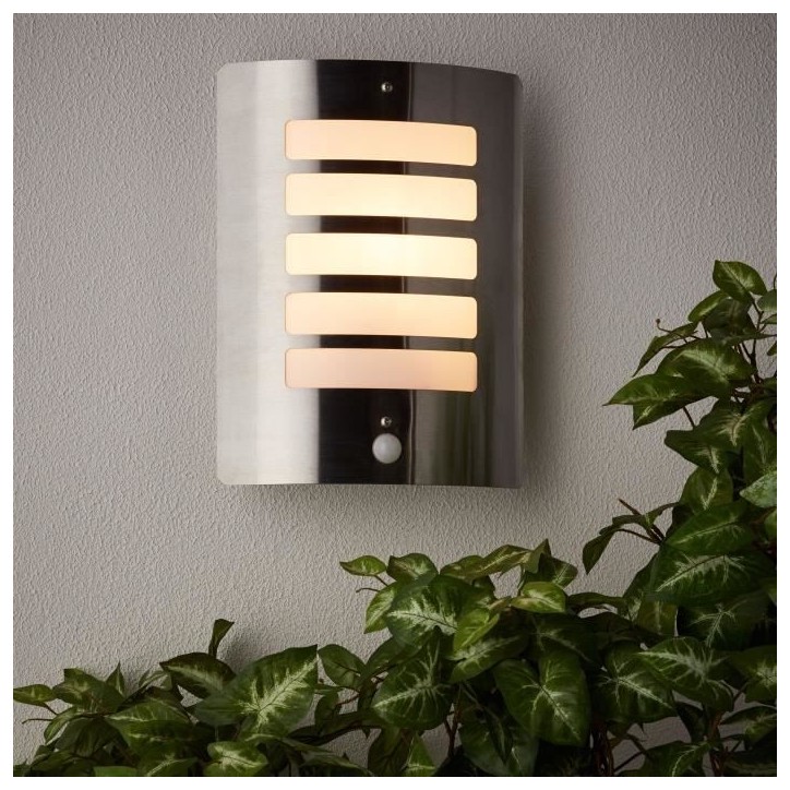 Applique extérieure avec détecteur TODD Acier - Brilliant - 1x60W - Ampoule incandescente non fournie (E27) Applique extérieure avec détecteur TODD Acier - Brilliant - 1x60W - Ampoule incandescente non fournie (E27)