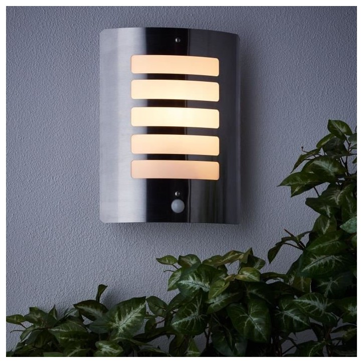 Applique extérieure avec détecteur TODD Acier - Brilliant - 1x60W - Ampoule incandescente non fournie (E27) Applique extérieure avec détecteur TODD Acier - Brilliant - 1x60W - Ampoule incandescente non fournie (E27)