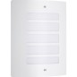 Applique murale extérieure TODD - BRILLIANT - Blanc - Métal et plastique - E27 max 60 W