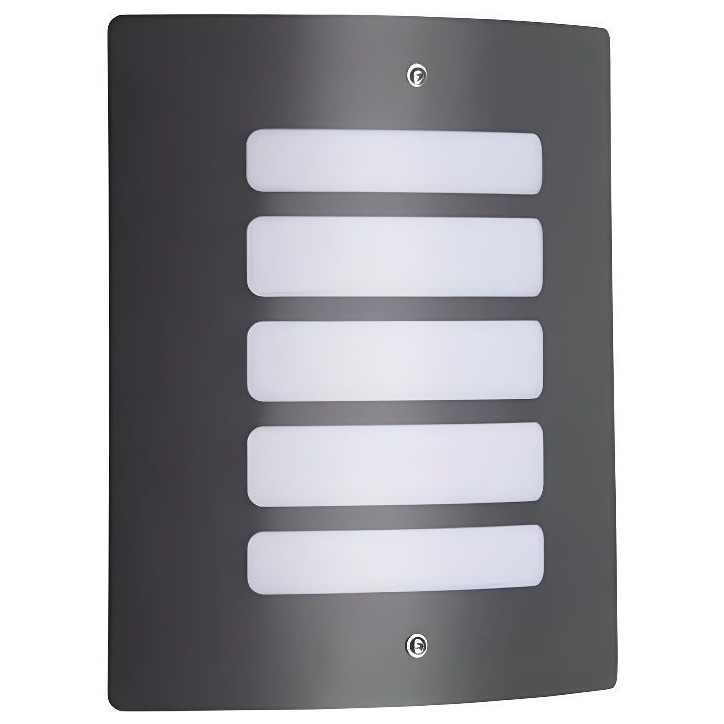 Applique murale extérieure Todd - BRILLIANT - H29cm - Anthracite - 60W - Lignes galbées Applique murale extérieure Todd - BRILLIANT - H29cm - Anthracite - 60W - Lignes galbées