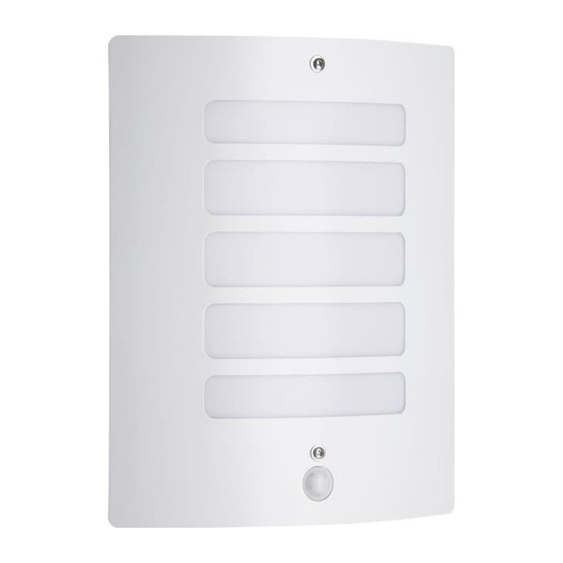 Applique extérieure avec détecteur TODD Blanc - Brilliant - Métal e