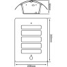 Applique extérieure avec détecteur TODD - BRILLIANT - Anthracite - M