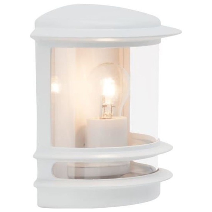 Applique murale extérieure Hollywood - Brilliant - Blanc - Ampoule E27 max 60 W Applique murale extérieure Hollywood - Brilliant - Blanc - Ampoule E27 max 60 W