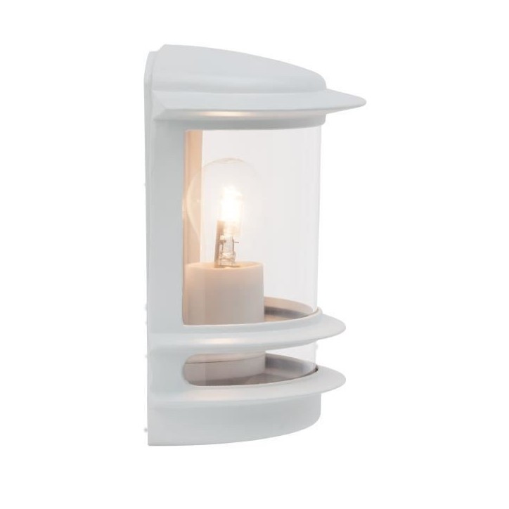 Applique murale extérieure Hollywood - Brilliant - Blanc - Ampoule E27 max 60 W Applique murale extérieure Hollywood - Brilliant - Blanc - Ampoule E27 max 60 W